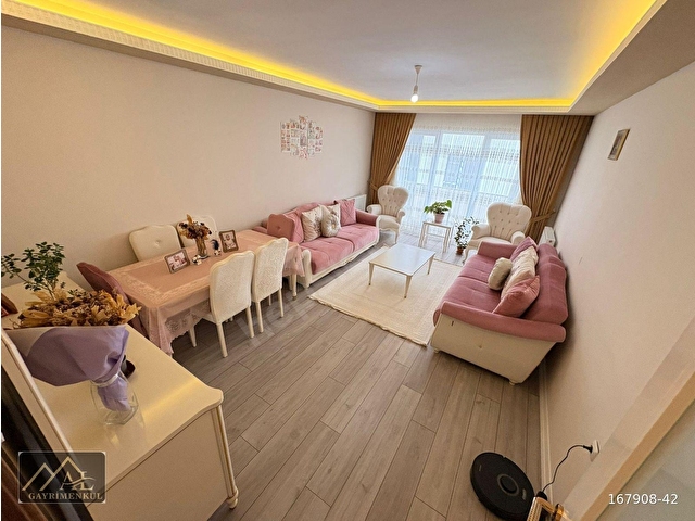 MENDERES DE KREDİ LİMİTSİZ 3+1 ARA KATTA CAM BALKONLU 150M2 FUL+FUL YAPILI ŞAHANE DAİRE - Görsel 17