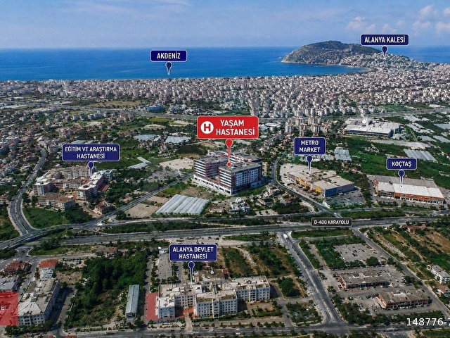 ALANYA ŞEKERHANE 2+1 110M2 DENİZE 900 METRE KUPON DAİREEEEEEEEEE - Görsel 14