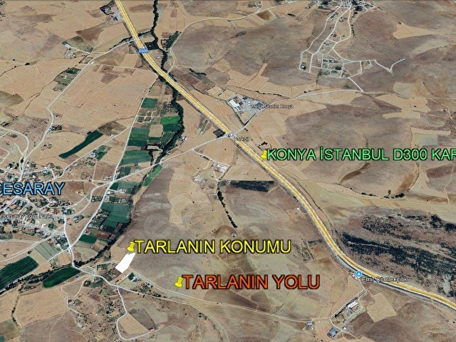 KONYA SARAYÖNÜ BAHÇESARAY MH MÜSTAKİL SATILIK 4836 M2 TARLA - Görsel 2