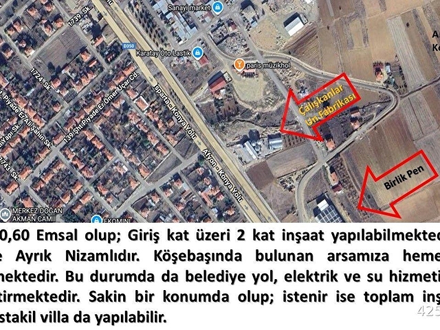 Geleceği Açık Olan Bir Konumda, Yatırımlık İmarlı Köşebaşı Konut Arsası - Görsel 6