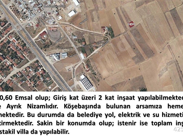 Geleceği Açık Olan Bir Konumda, Yatırımlık İmarlı Köşebaşı Konut Arsası - Görsel 5