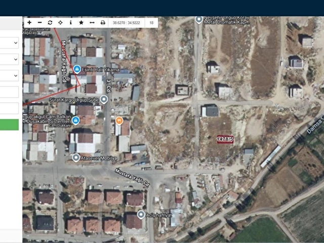 ÜRGÜP SANAYİ BÖLGESİNDE TİCARİ+KONUT İMARLI 189 M2 SATILIK ARSA - Görsel 2