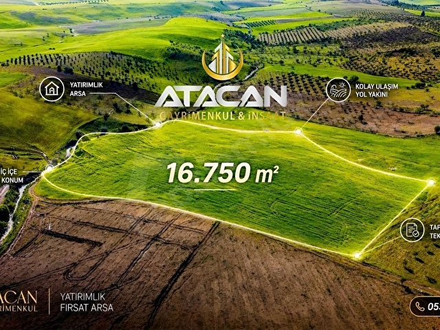 FATİH ATACAN DAN SATILIK YATIRIMA UYGUN ARAZİ