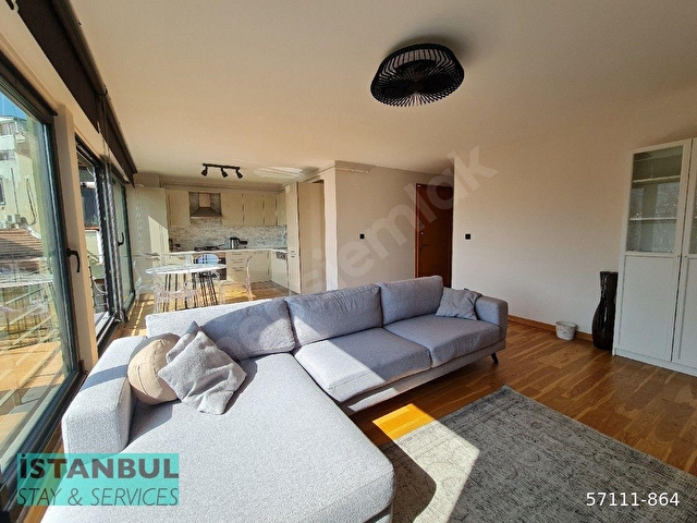 New Building, Fully Furnished, 2 bedroom Flat with View for Rent - Görsel 13