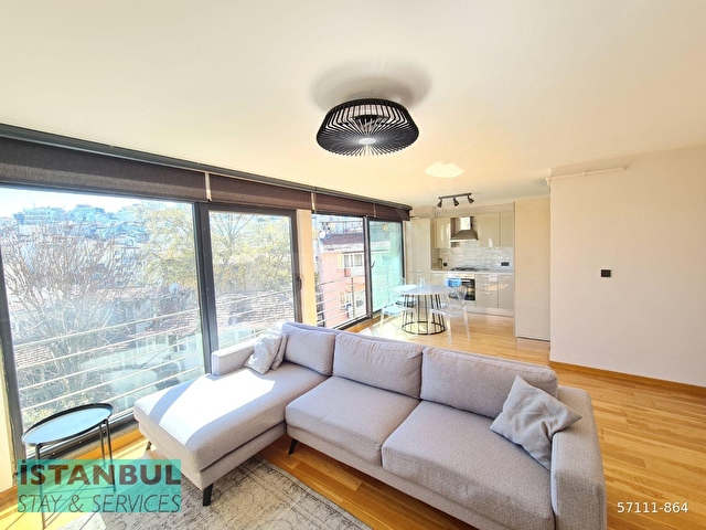 New Building, Fully Furnished, 2 bedroom Flat with View for Rent - Görsel 6