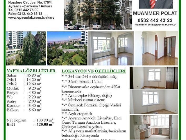 Çankaya Refikbelendir Skta 3+1den 2+1e Çevrilmiş, Manzaralı - Görsel 17