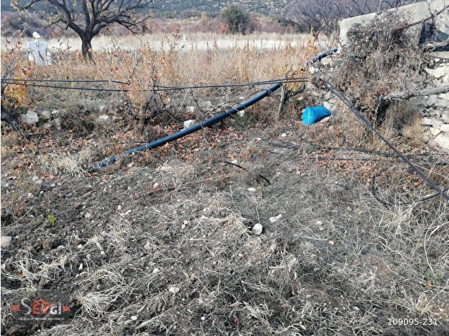 ELMALI YILMAZLI GORTANDA YOLA YAKIN, SULAMA SİSTEMİ KURULU, HAVUZLU 4862 m² SATILIK TARLA - Görsel 4