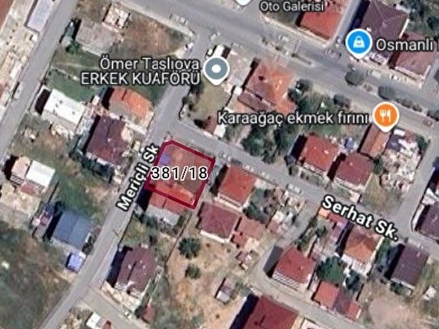 Kapaklı Karaağaç Mahallesinde 426 M2 çift dairelik arsa