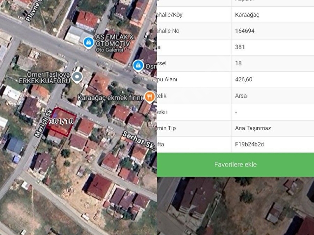 Kapaklı Karaağaç Mahallesinde 426 M2 çift dairelik arsa - Görsel 3
