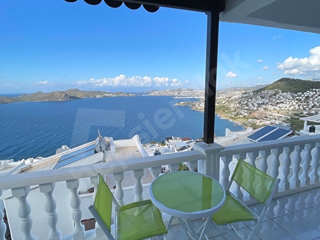 BODRUM YALIKAVAK HAVUZLU MANZARALI SİTEDE DENİZ MARİNA MANZARALI YILLIK KİRALIK EŞYALI VİLLA - Görsel 18