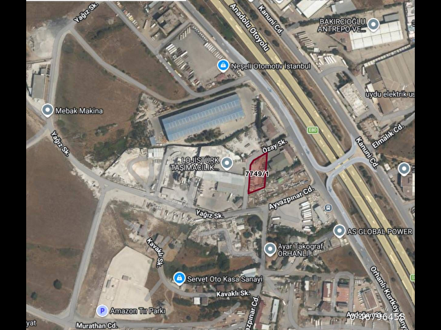 Sahibinden Tuzla Orhanlıda Ana Ulaşım Aksında Ticari Arsa