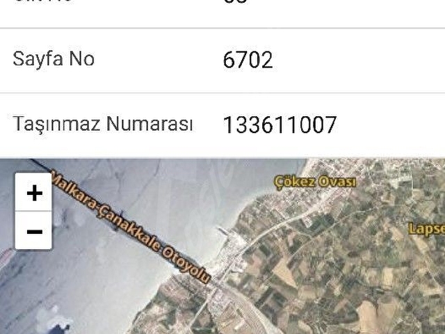 kaçırılmayacak fırsat deniz boğaz ve  Çanakkale Köprüsü manzaralı arazi. - Görsel 17