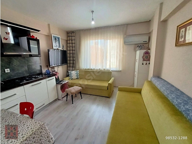 HAMDİ EMLAKTAN ALAATTİN MAH.DE DOĞALGAZLI EŞYALI 1.KAT 1+1 DAİRE - Görsel 3