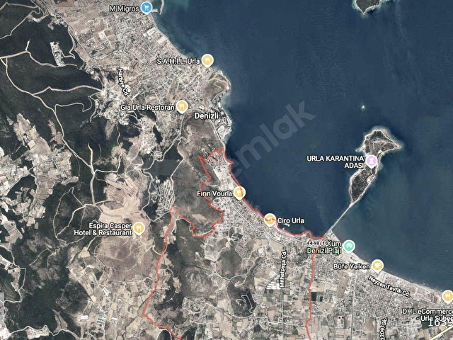 Startkey Finalden Urla İskelede Satılık Denize 33 m Tarla - Görsel 8