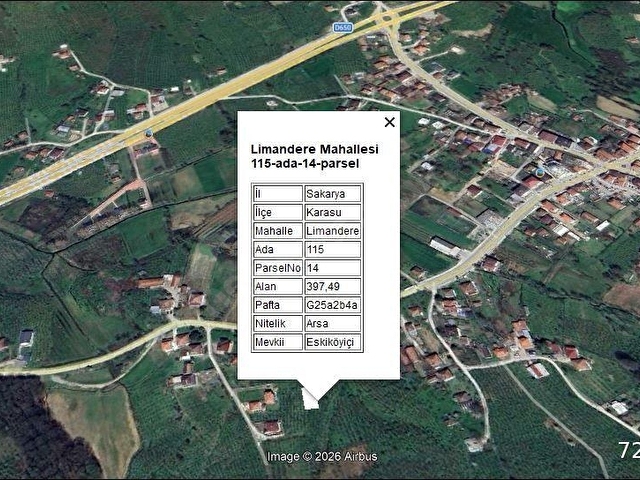 LİMANDERE DE KONUT İMARLI 397 M2 ARSA
