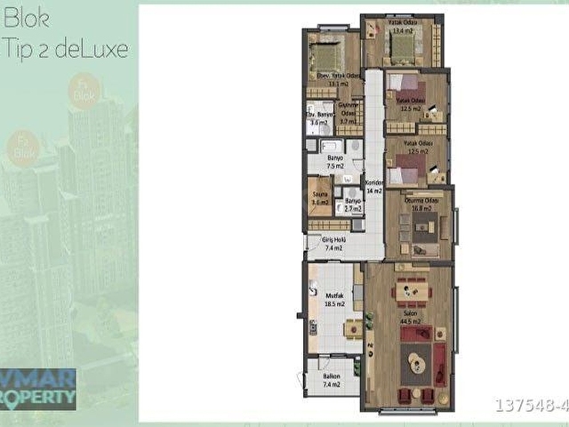 BAHÇETEPEDE ULTRA LÜKS 5+1 DELUXE | ÖZEL 50 M² KIŞ BAHÇELİ - Görsel 2