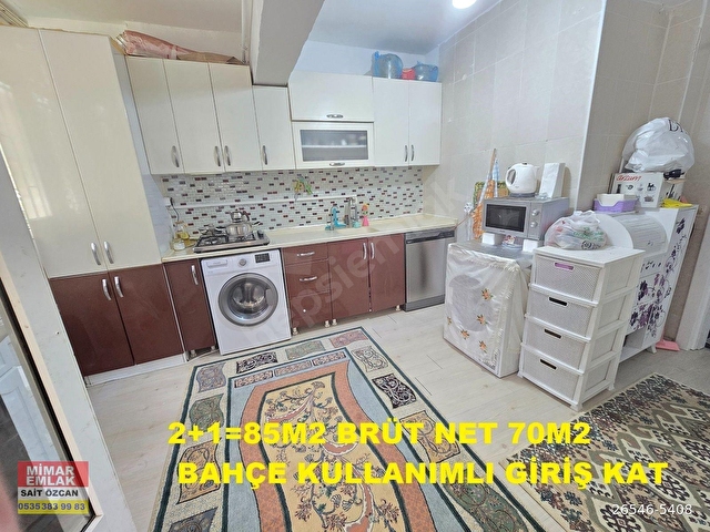 SATILIK 2+1=85M2 BAHÇE KULLANIMLI BAHÇE KATI MASRAFSIZ - Görsel 16