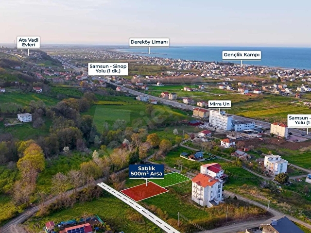 KARADENİZ EMLAKTAN TAFLANDA DENİZ MANZARALI SATILIK 500 M2 ARSA - Görsel 11