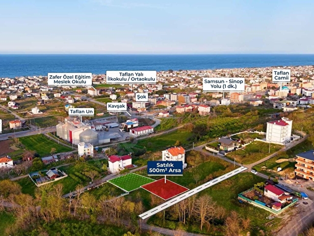 KARADENİZ EMLAKTAN TAFLANDA DENİZ MANZARALI SATILIK 500 M2 ARSA - Görsel 14