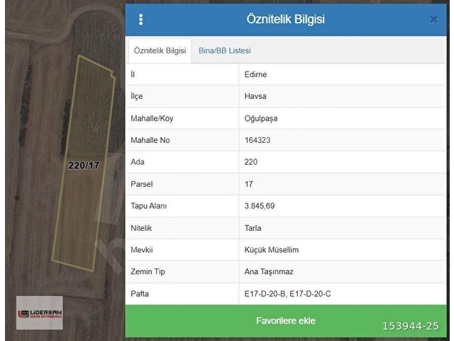 SATILIK HAVSADA E5E 2. PARSEL YOLU OLAN 3.846 m² TARLA - Görsel 6
