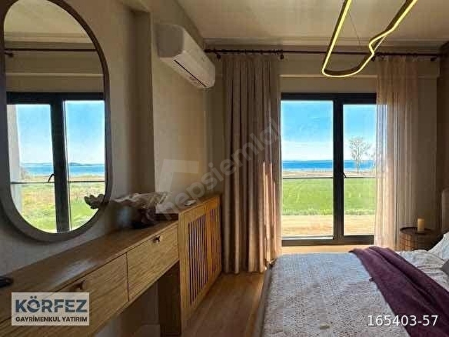 ~~KÖRFEZDEN ~~SAROS EGE KASABASINDA LÜKS İKİZ VİLLA - Görsel 7