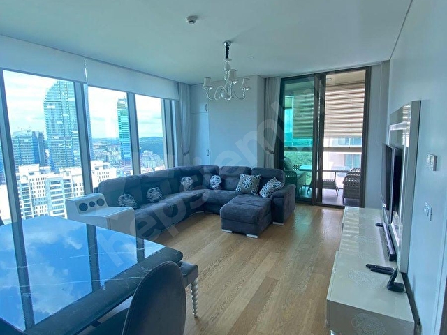 Diamond dan Maslak Eclips de Eşyalı 2+1 Kiralık Köşe Daire