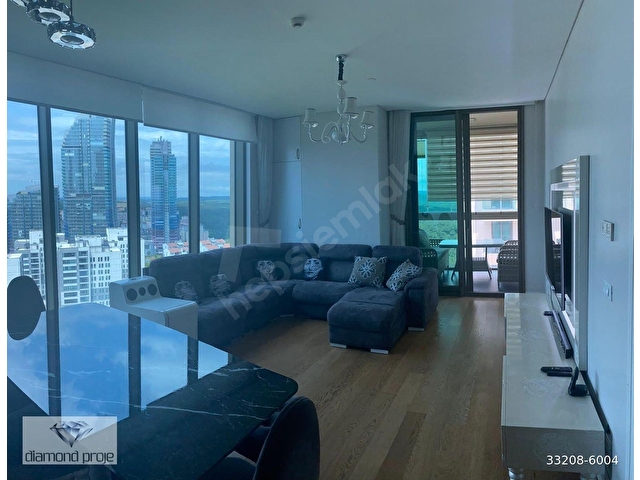 Diamond dan Maslak Eclips de Eşyalı 2+1 Kiralık Köşe Daire - Görsel 2
