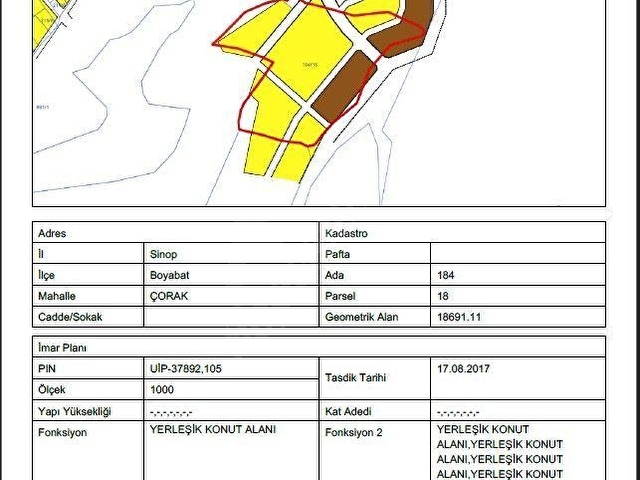 ESENTEPE YENİFERKTE 5295m2 %90 İMARI MEVCUT ARSA - Görsel 3