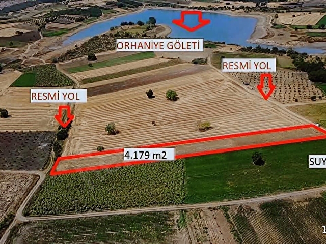 Bursa Yenişehir orhaniyede 4179 m2 arazim satılıktır
