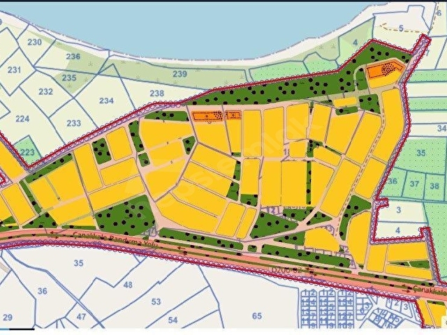 Çanakkale Lapseki Çardak’ta Deniz ve Boğaz Manzaralı 366 m² 3 Kat İmarlı Müstakil Arsa - Görsel 3