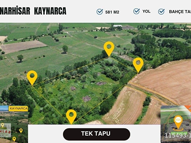 Pınarhisar Kaynarcada hoby bahçesi olarak kullanabileceğiniz müstakil parsel arsa - Görsel 8