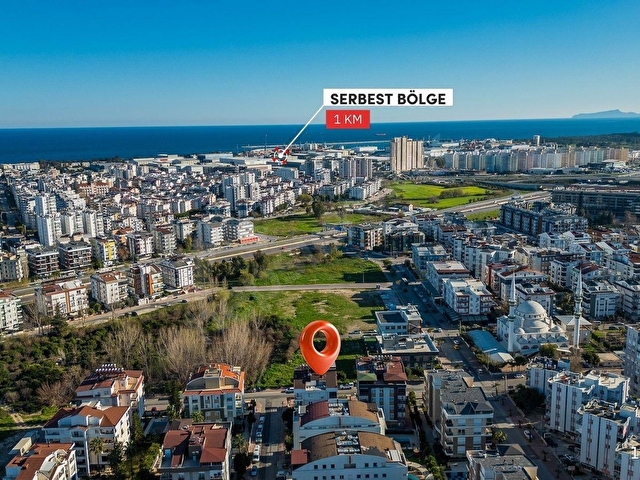 Konyaaltı Hurmada Eşyalı Satılık Ayrı Mutfaklı Yüksek Giriş - Görsel 28