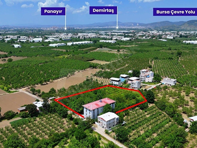 Yıldırım Vakıfköyde Satılık 7 Dönüm Tarla ve 5 Daireli Bina - Görsel 3