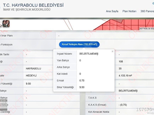 Tekirdağ Hayrabolu Hedeyli Köyü girişinde 4133m2 satılık tarla - Görsel 5