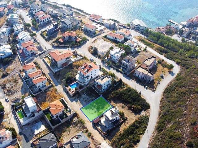 KARABURUN İSKELE MAHALLESİ BURGAZARKASI DENİZ VE DOĞA MANZARALI VİLLA ARSASI - Görsel 8