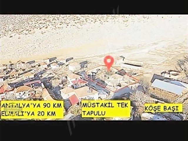 Antalya elmalı karaköy 0/1751 2124m2 2 katlı ev ahır ve arsası - Görsel 7