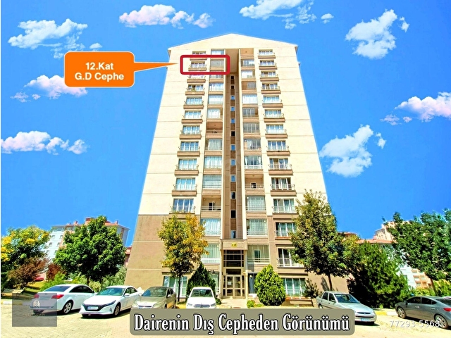 Yapracık 9.Etap Cadde Üzeri-Cam Balkonlu-G.D Cephe-Site İçi-3+1 Satılık