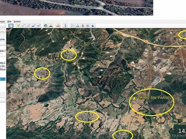 Çeşnigirde 2.106 m² Resmi Yollu Verimli Tarla - Görsel 4