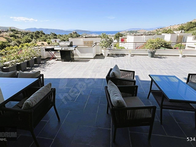 Bodrum Kalesi ve Deniz Manzaralı Enfes villa - Görsel 8
