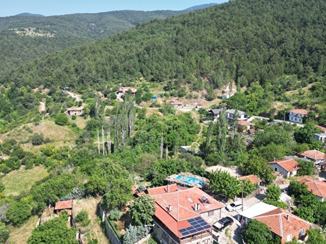 ÇANAKKALE TOLUKLAR KÖYÜ, KAZ DAĞLARI YAMACINDA SATILIK TAŞ EV - Görsel 9