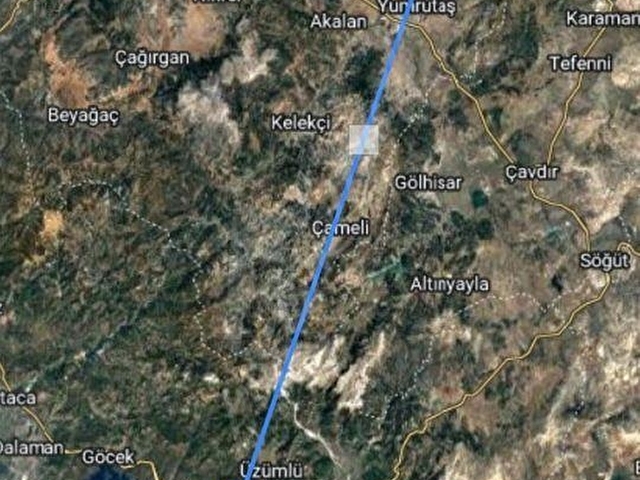DENİZLİ ÇARDAK- BEYLERBEYİNDE YOLA CEPHE    1145 M2  TARLA - Görsel 7