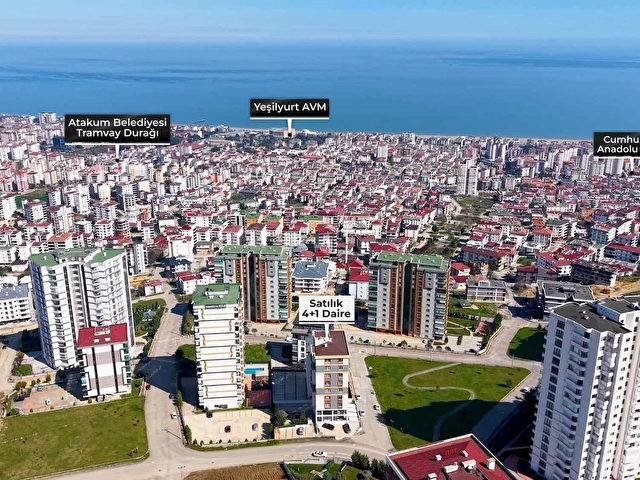 KARADENİZDEN DENİZ MANZARALI GENİŞ LÜKS SATILIK 4+1 DAİRE - Görsel 28