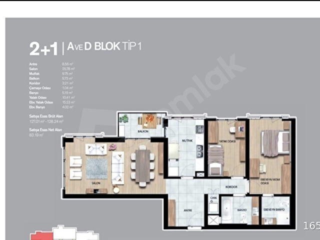 ISPARTAKULE EMLAK KONUT 2+1 BOŞ BORÇSUZ ÇİFT BANYO - Görsel 2