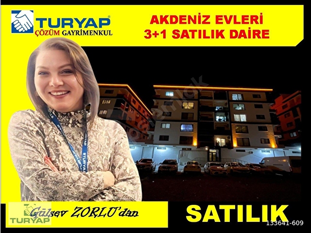 KARAAĞAÇTA SİTE İÇİNDE 3+1 SATILIK DAİRE