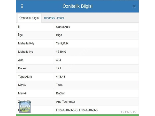 GELECEK ARSADAN BİGA YENİÇİFTLİKTE 448m2 TARLA - Görsel 3