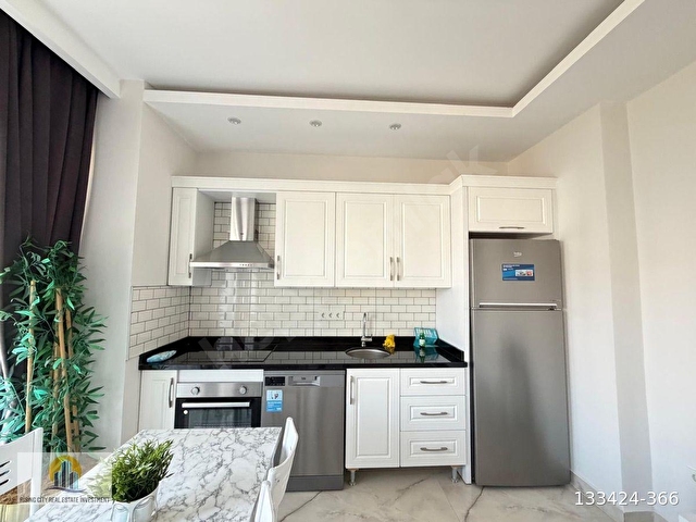 KİRALIK SIFIR EŞYALI DENİZ MANZARALI 1+1 DAİRE - Görsel 6