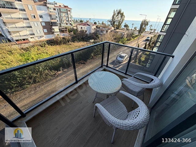 KİRALIK SIFIR EŞYALI DENİZ MANZARALI 1+1 DAİRE - Görsel 19