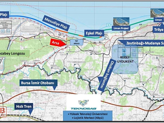 Bursa Bursa Eskel Plaji Harita Bursa Bursa Eskel Plaji Yol Haritasi