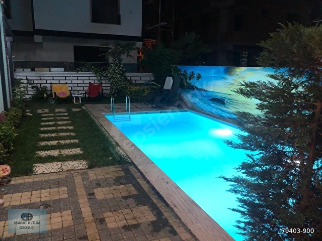 SİTE İÇİNDE MÜSTAKİL YAŞAM ÖZEL HAVUZLU DENİZE YAKIN VİLLA - Görsel 8
