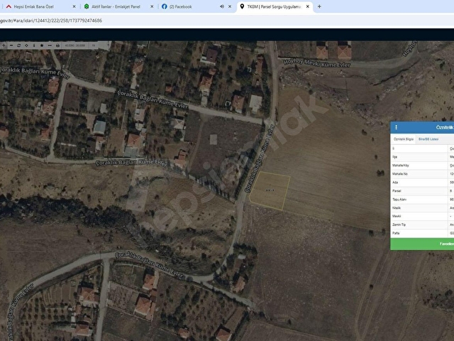 Çorum Merkez Bahçelievler Mah.HoyHoyda Villa Arsası Yol Cepheli